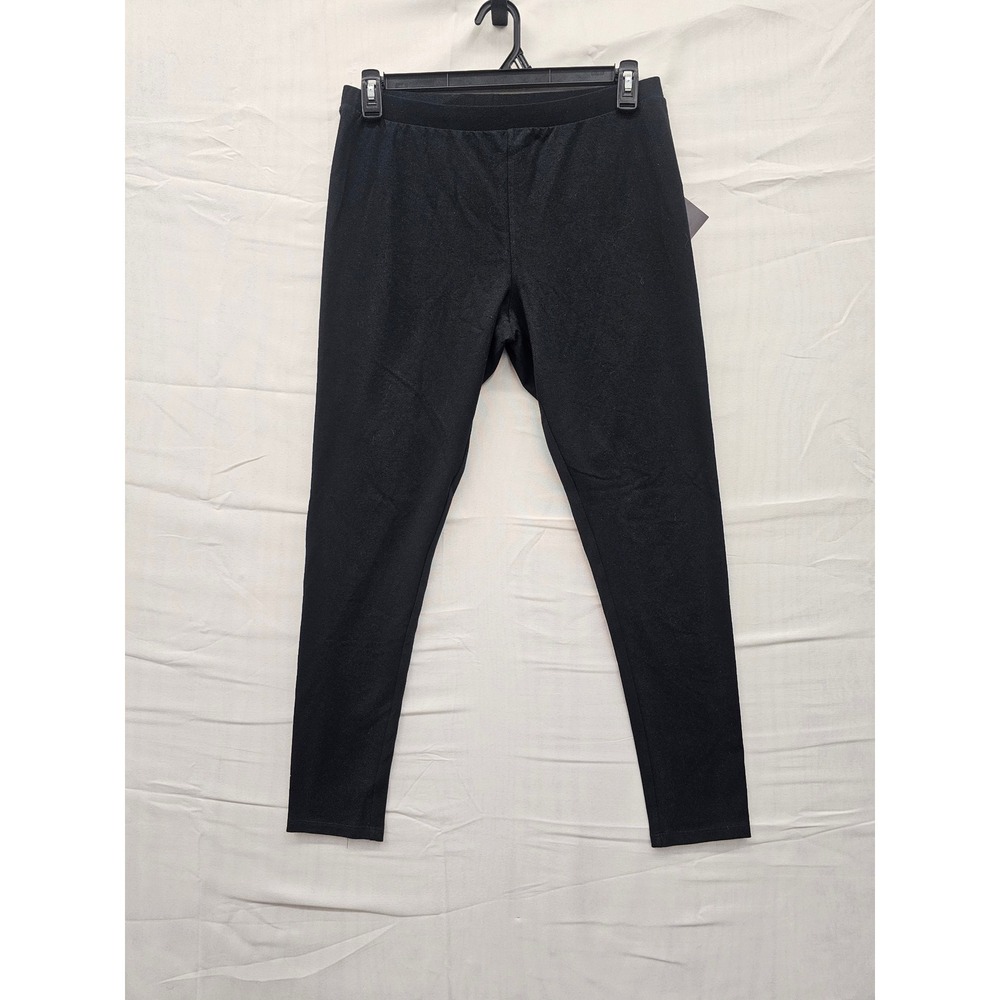 Ava & Viv Womens XXL Black Cotton Spandex High-Rise Leggings NWT 021072626